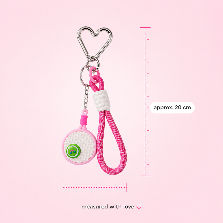 Pink sports charm for bags and tumblers by Cutesto – photo 5