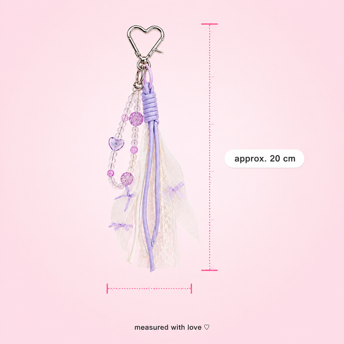 Lavender phone charm strap by Cutesto – kawaii accessory – photo 5