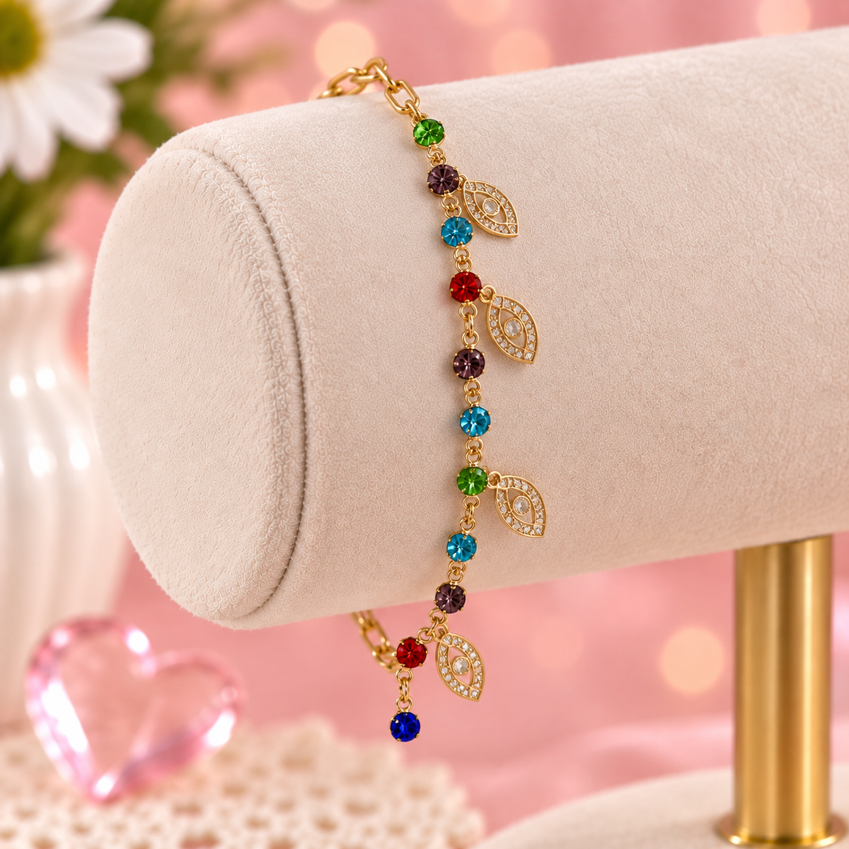 Nazar Squad – Multicolour Evil Eye Charm Bracelet
