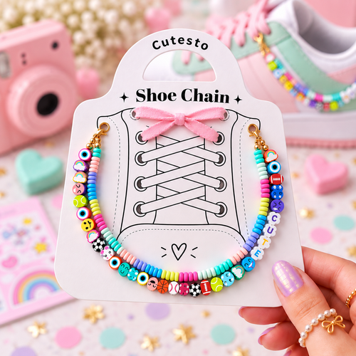 Certified Cute – Rainbow Beaded Shoe Chain Charm