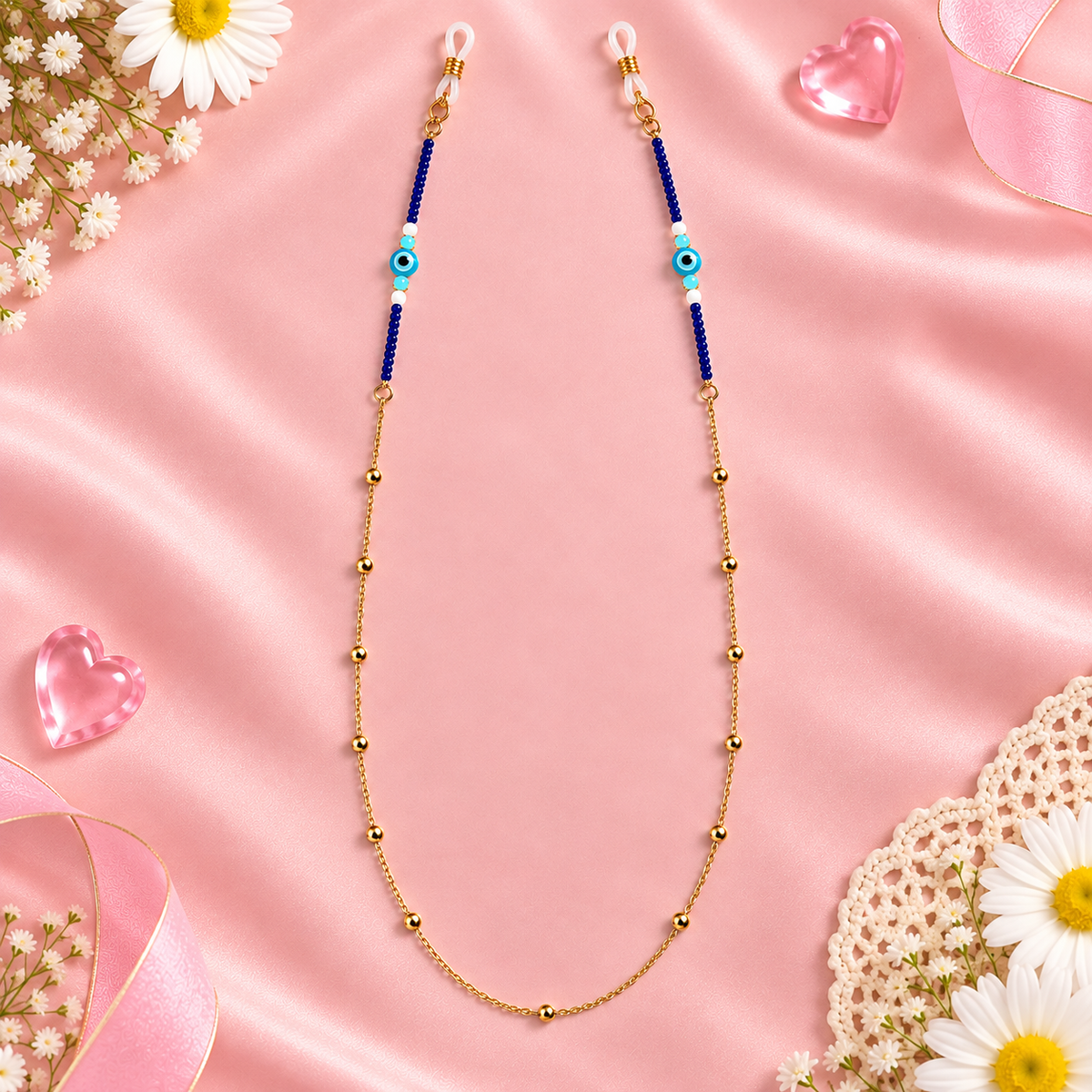 Nazar Off – Evil Eye Gold Sunglass Chain
