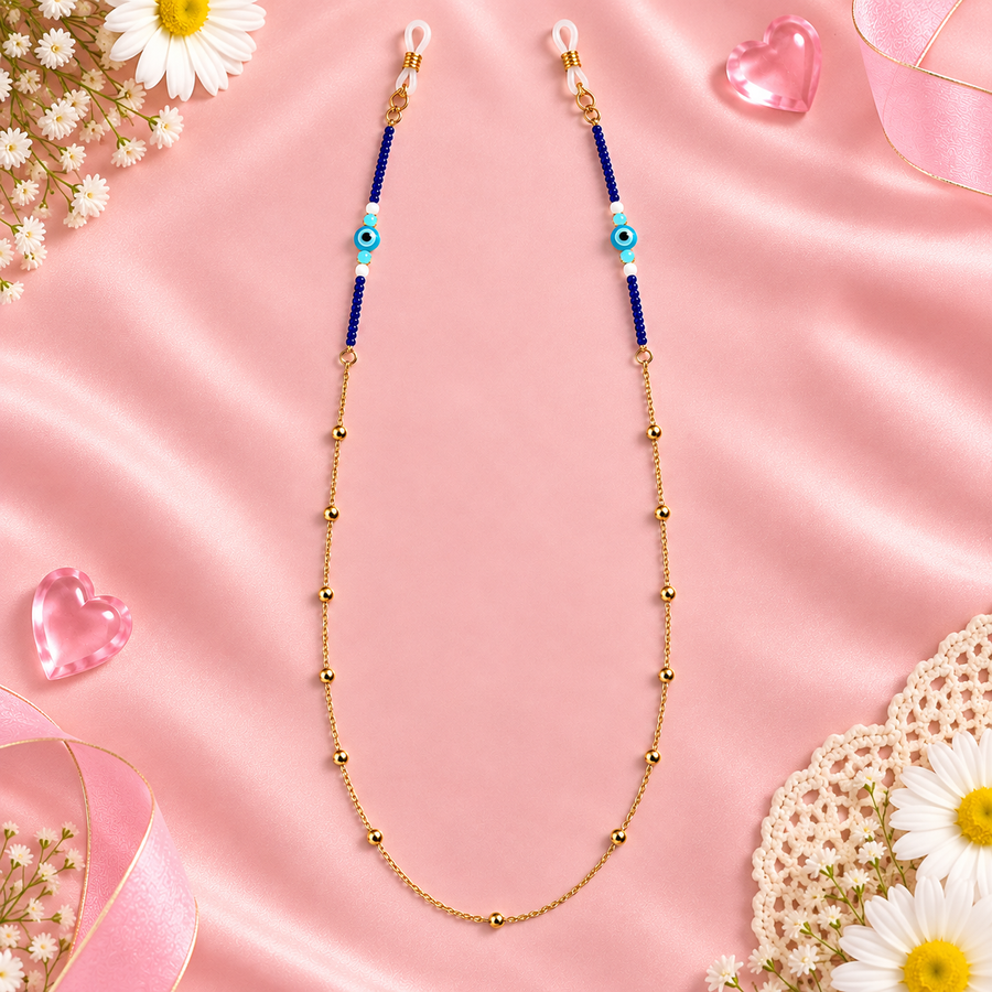 Nazar Off – Evil Eye Gold Sunglass Chain