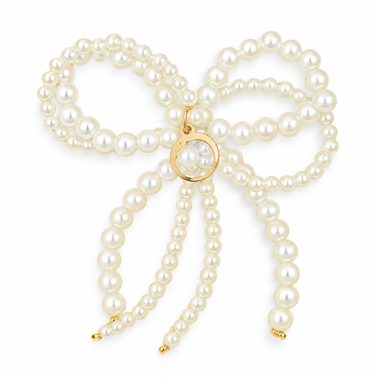 Coquette Core – Pearl Bow Shoe Charm