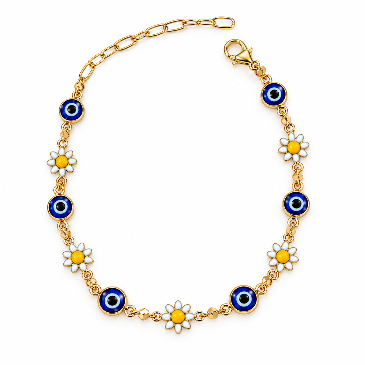 Daisy Nazar – Daisy & Evil Eye Charm Bracelet