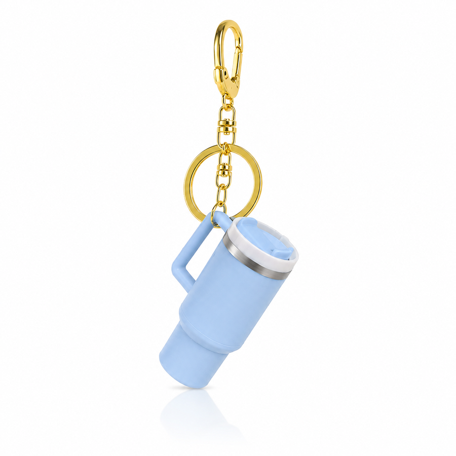 Mini Tumbler Key Charm – Cute Water Bottle Keychain & Bag Charm