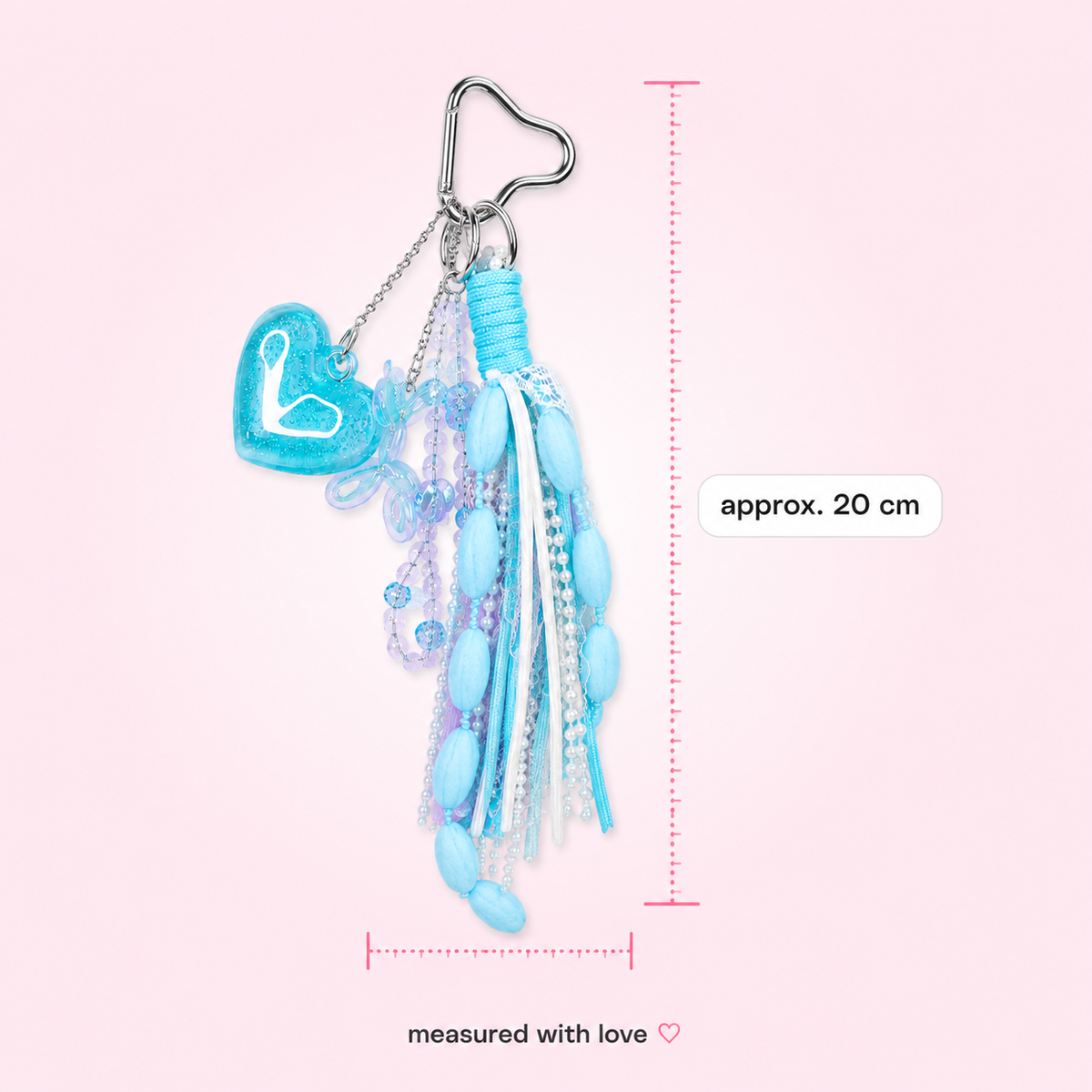 Teal crystal purse charm by Cutesto – bling bag accessory – photo 5
