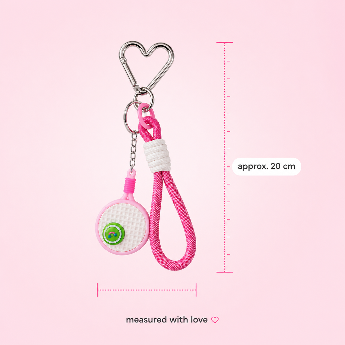 Pink sports charm for bags and tumblers by Cutesto – photo 5