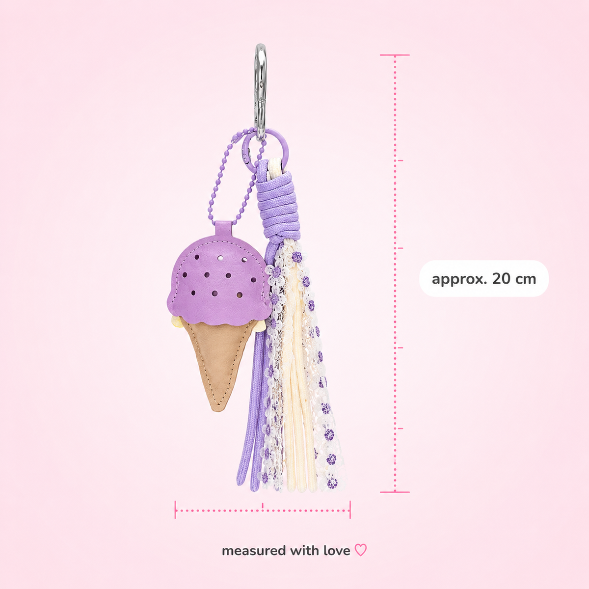 Lavender food charm by Cutesto – cute purse accessory – photo 5
