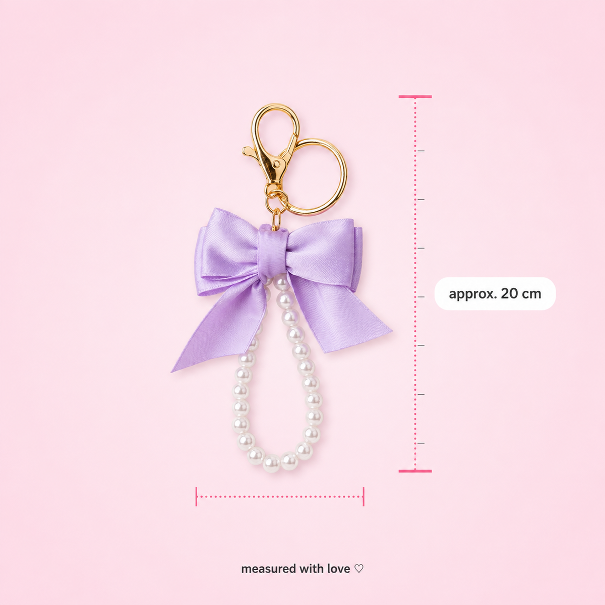 Lavender bow phone charm strap by Cutesto – photo 5
