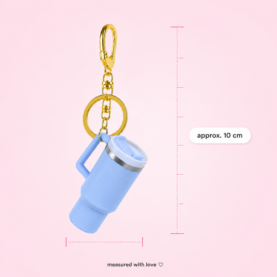 Mini Tumbler Key Charm – Cute Water Bottle Keychain & Bag Charm